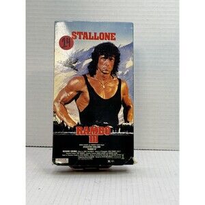 Rambo III 3 VHS 1988 Sylvester Stallone